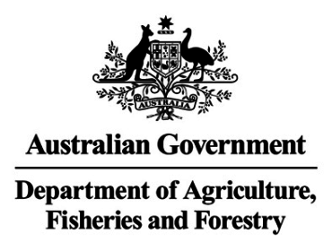 Department of Agriculture Fisheries Forestry logo